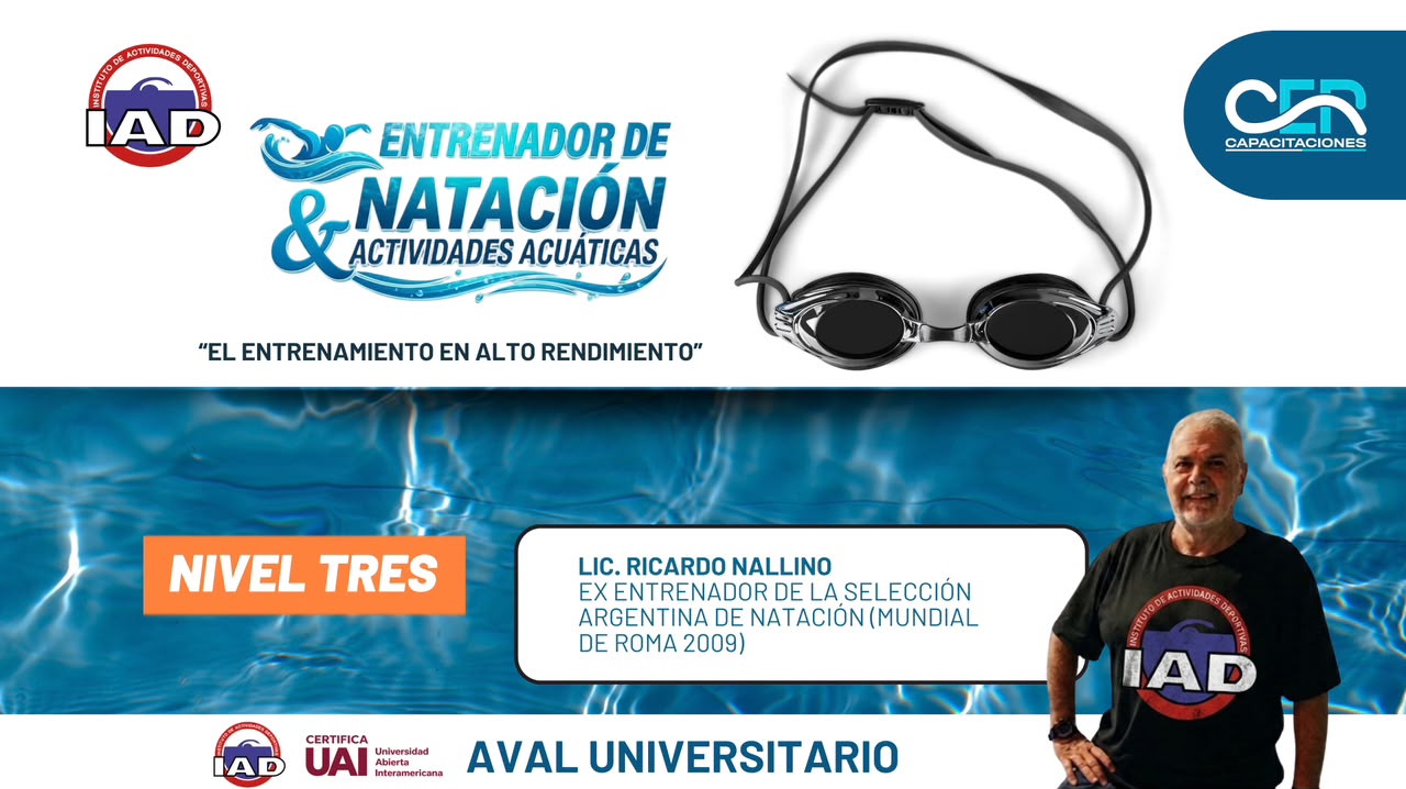 Entrenador de Natación & Actividades Acuáticas | Nivel lll